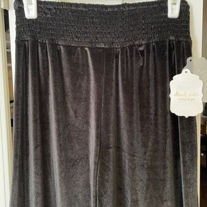 Altared State Velour Black Pants sz Small NWT